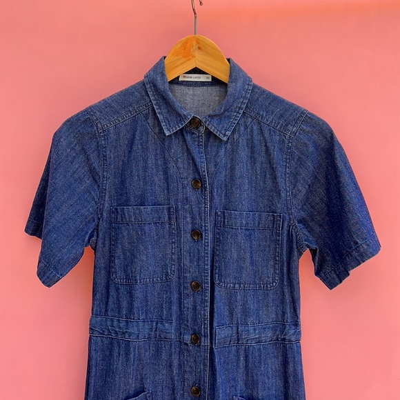 Marine Layer Denim Joni Jumpsuit XS - Picture 3 of 5